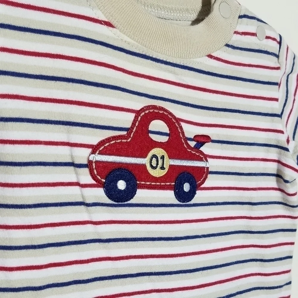Carter's Striped Car Shirt M 6m